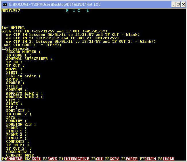 JGDBFULL Procedure 29 query image