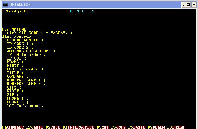 JGDBFULL Procedure 87 query image