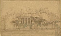Drawing for Coonley playhouse perspective view