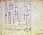 Freeman house working drawing for textile block