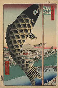 Ando Hiroshige print Suidōbashi surugadai