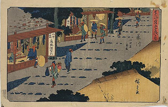 Ando Hiroshige print Fujikawa