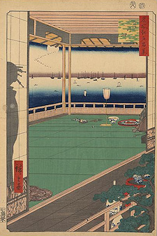 Ando Hiroshige print Tsuki no misaki