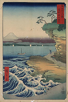 Ando Hiroshige print Boushū hota no kaigan