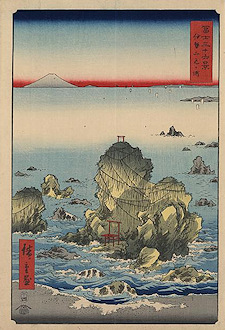 Ando Hiroshige print Ise futamigaura