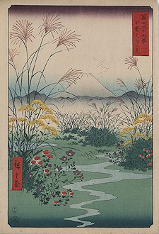 Ando Hiroshige print Kai outsuki no hara