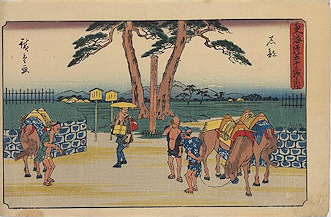 Ando Hiroshige print Ishibe