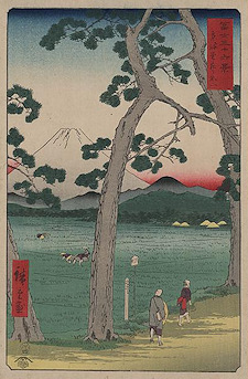 Ando Hirsohige print Tōkaidō hidarifuji