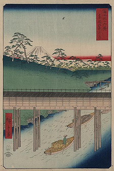 Ando Hiroshige print Tōto ochanomizu