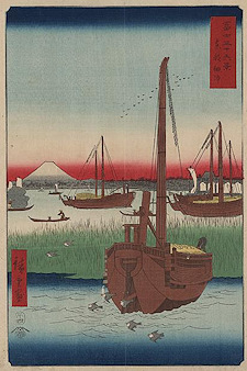 Ando Hiroshige print Tōto tsukuda oki