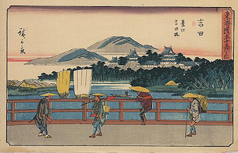 Ando Hiroshige print Yoshida