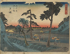 Ando Hiroshige print Totsuka