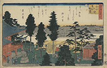 Ando Hiroshige print Kanda myōjin keidai chōbō