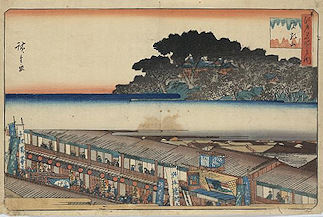 Ando Hiroshige print Matsuchiyama