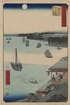 Ando Hiroshige print Kanagawa