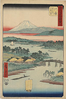 Ando Hiroshige print Kawasaki