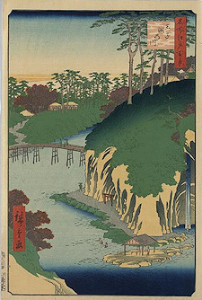 Ando Hiroshige print Ōji takinogawa