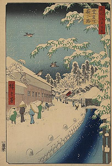 Ando Hiroshige print Atagoshita yabukōji