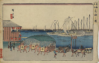 Ando Hiroshige print Takanawa no zu