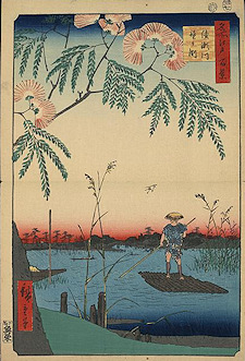 And Hiroshige print Ayasegawa kanegafuchi 2