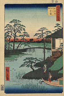 Ando Hiroshige print Mokuboji uchigawa gozensaihata