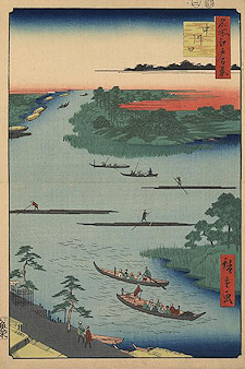 Ando Hiroshige print Nakagawaguchi