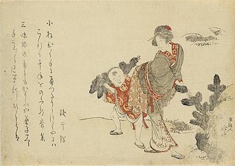 Hokusai print Komatsubiki