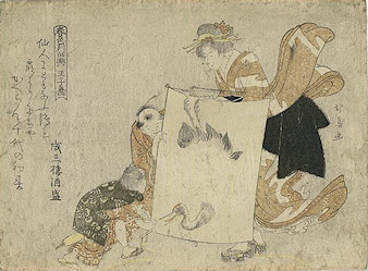 Teisai print Ōshikyō  