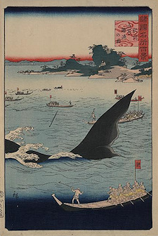 Utagawa Hiroshige Hizen Goto Kujiraryo