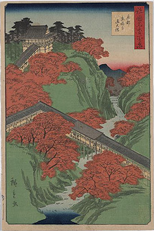 Utagawa Hiroshige Kyoto Tofukuji Tsutenkyo