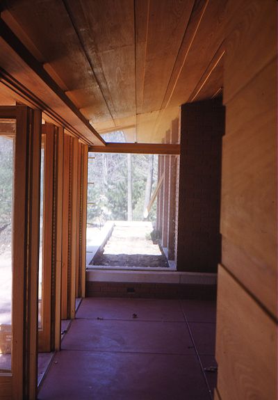 Zimmerman House Construction View Interior 7