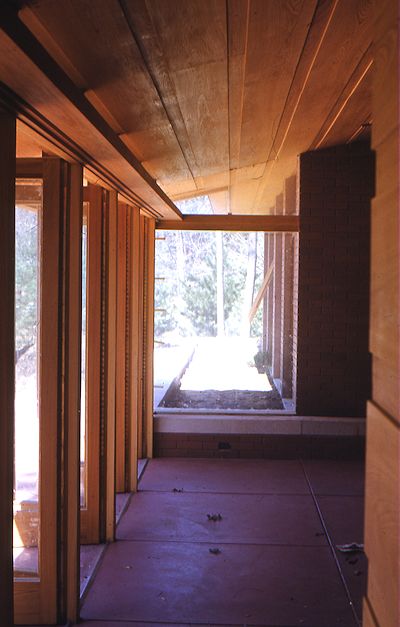 Zimmerman House Construction View Interior 6