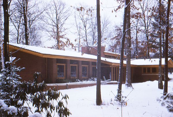 Zimmerman House Completed View Winter 20